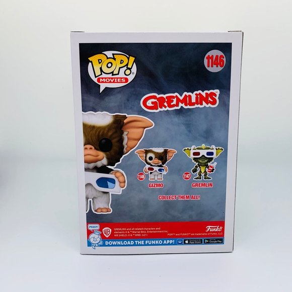 Funko Pop! Horror Movies Gremlins Gizmo with 3-D Glasses Figure #1146! - Picture 3 of 7
